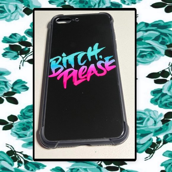 IPhone 7 Plus & 8 Plus "B;tch Please" Case and Matching Finger Ring Stand - Picture 9 of 13